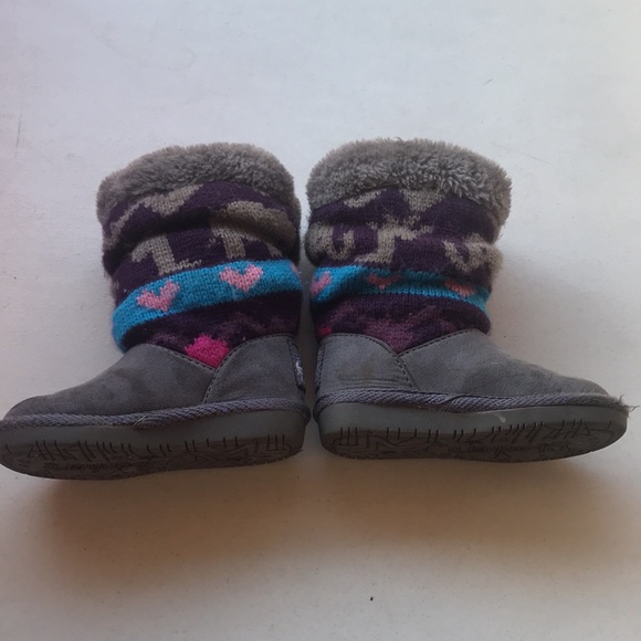 SKETCHERS | Grey Twinkle Toes Light Up Slouchy Ugg Inspired Boots - Picture 6 of 11